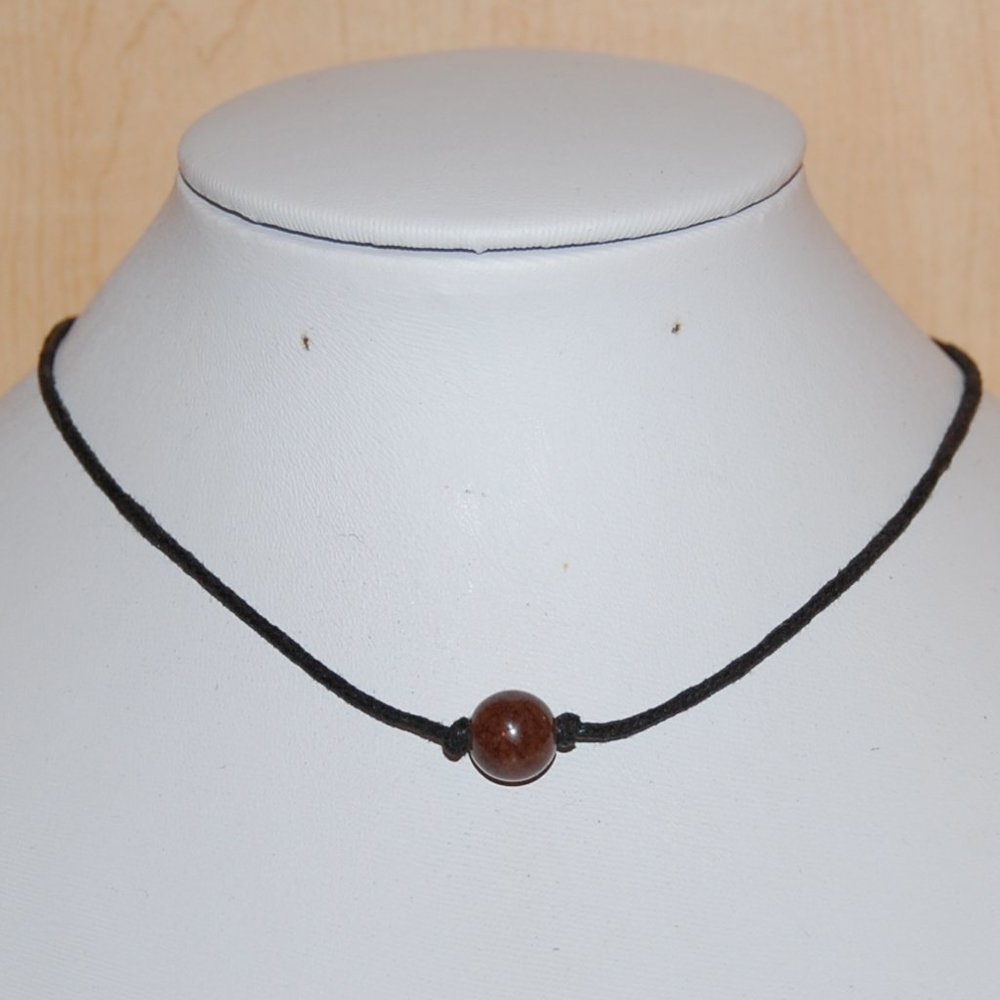 Burgundy Stone Necklace,Cord Necklace,Minimalist Necklace,Choker Necklace,Choker